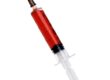 object on white - syringe close up