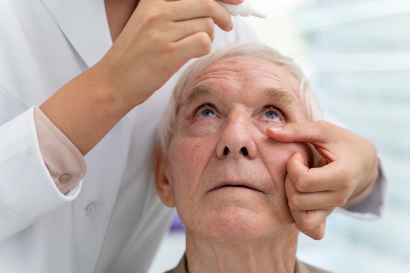 administering eye drops